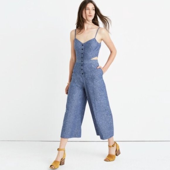 madewell chambray jumpsuit